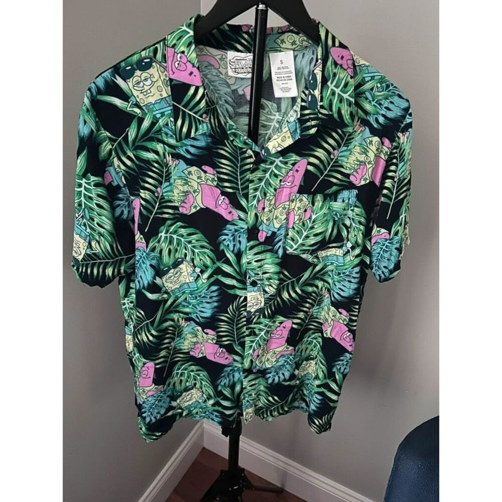 SpongeBob SquarePants Tropical Button Up Shirt